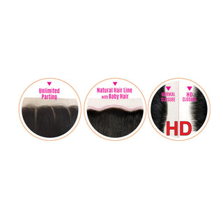 EVE HAIR - HD SWISS LACE CLOSURE 4X5 STRAIGHT