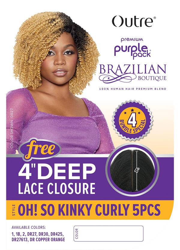 OUTRE - PURPLE PACK BOUTIQUE - OH! SO KINKY CURLY 5PCS