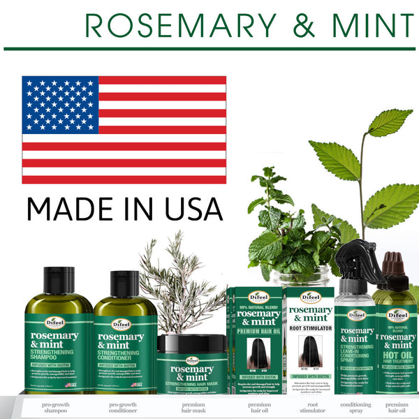 Difeel - Rosemary & Mint Strengthening Hair Mask With Biotin