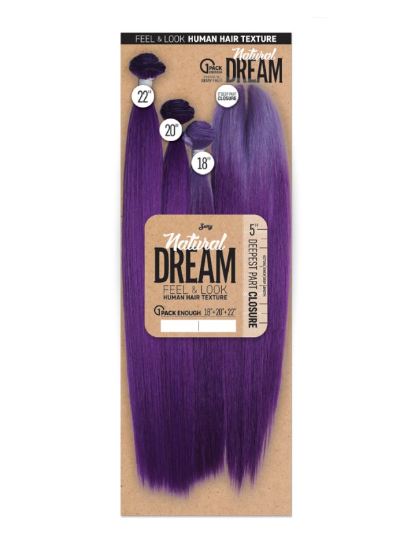 ZURY - NATURAL DREAM MULTI PACK YAKY STRAIGHT 18"20"22"