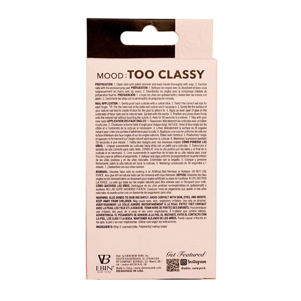 EBIN - MOOD: TOO CLASSY FRENCH NAIL - 012 (LARGE)