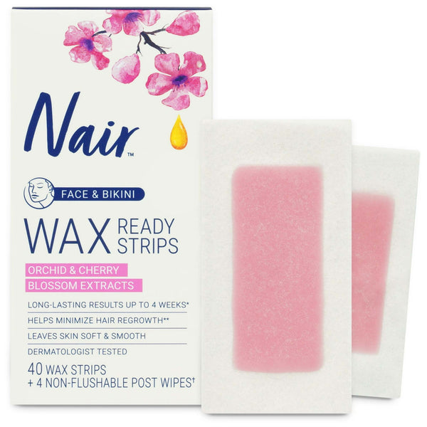 Nair - Hair Remover Wax Ready Strips For Face & Bikini