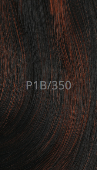 Buy p1b-350-mixed-off-black-copper ORGANIQUE - NATURAL U-PART YAKY STRAIGHT 14" WIG