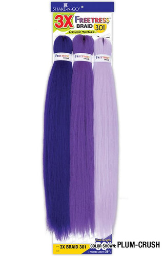 Buy plum-crush FREETRESS - 3X PRE-STRETCHED BRAID 301 28"