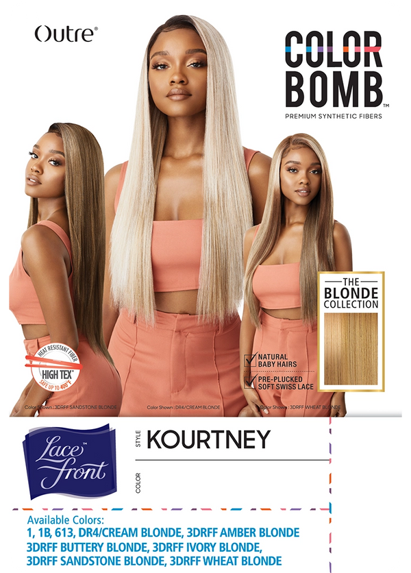 OUTRE - LACE FRONT WIG - COLOR BOMB - KOURTNEY