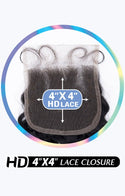 GLOSSY - UH 4X4 BODY WAVE LACE CLOSURE (HUMAN)