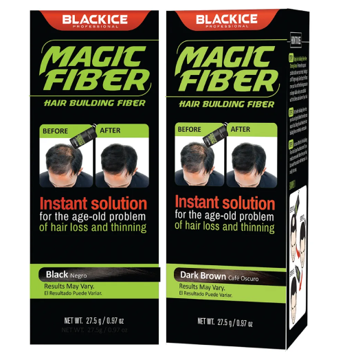 BLACK ICE - Professional Magic Fiber Hair Building Fiber