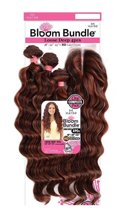 MAYDE - BLOOM BUNDLE LOOSE DEEP 4PCS (18"20"22"+CL)