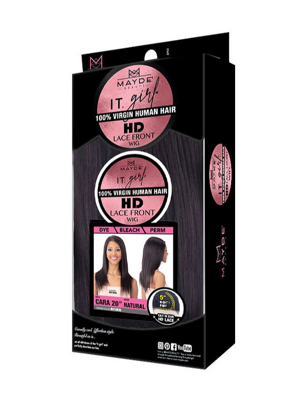 MAYDE - IT. Girl 100% Virgin Human Hair HD Lace Front Wig CARA 20"