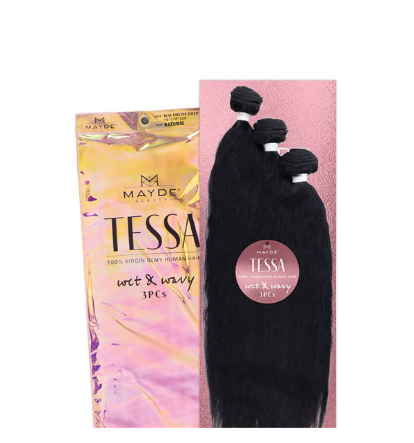 MAYDE - TESSA WET & WAVY 100% REMY HUMAN DEEP CURL 3PCS