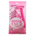 DORCO - 5 TWIN BLADE DISPOSABLE RAZORS PINK