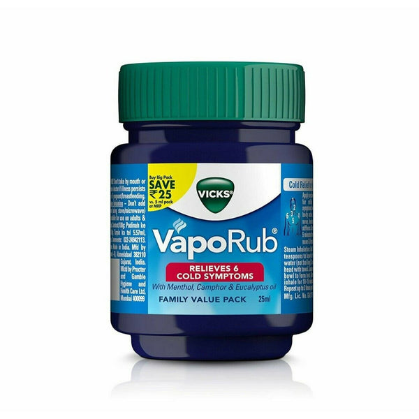VICKS - VapoRub Cough with Menthol Camphor Eucalyptus Relieves Cold Symptoms