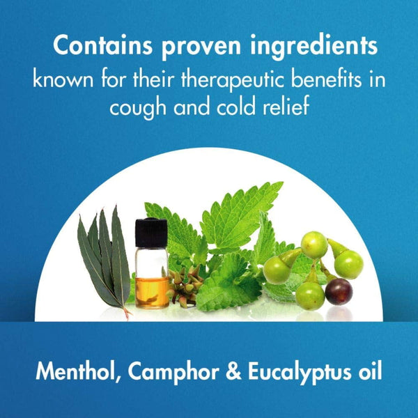 VICKS - VapoRub Cough with Menthol Camphor Eucalyptus Relieves Cold Symptoms