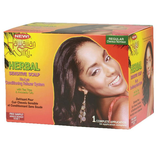 Hawaiian Silky - Herbal No-Lye Conditioning Relaxer System REGULAR