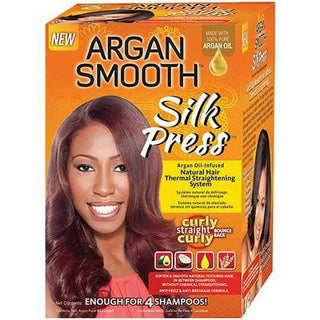 ARGAN SMOOTH - Silk Press Natural Hair Thermal Strarightening System