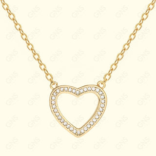 GNS - Gold Heart Necklace (CZN11G)