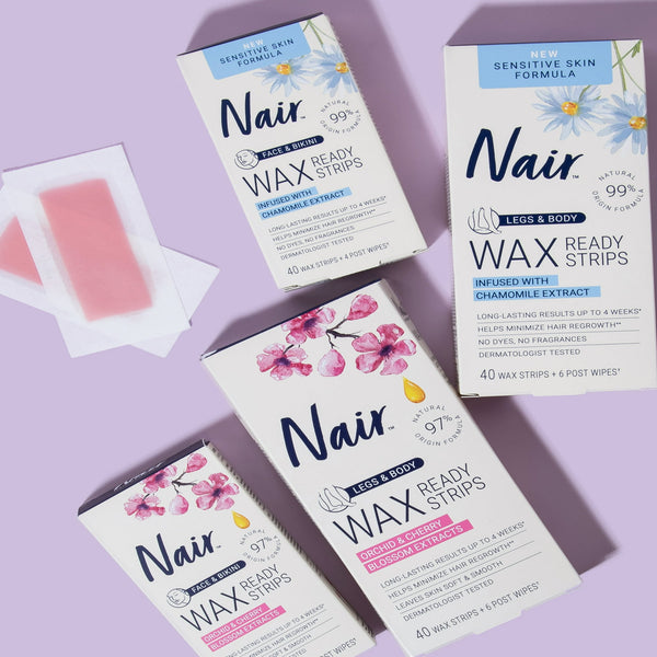 Nair - Hair Remover Wax Ready Strips For Face & Bikini