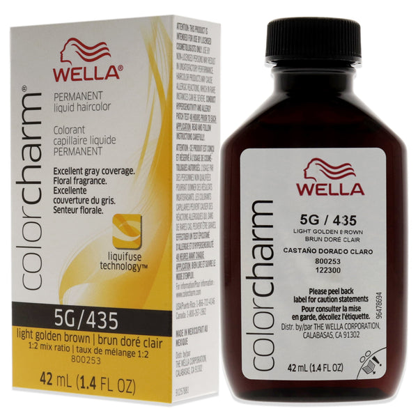 WELLA - Color Charm Permanent Liquid Hair Toner 5G/435 Light Golden Brown
