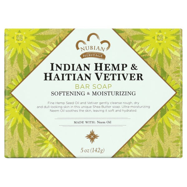 NUBIAN - Heritage Soap Indian Hemp & Haitian Vetiver