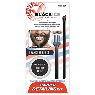 BLACK ICE - Professional Barber Detailing Kit CHARCOAL BLACK