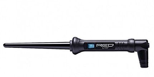 KISS - RED 3/4" to 3/8" Ceramic Tourmaline Curling Wand
