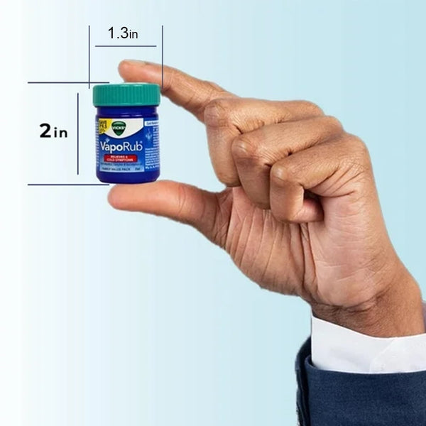 VICKS - VapoRub Cough with Menthol Camphor Eucalyptus Relieves Cold Symptoms