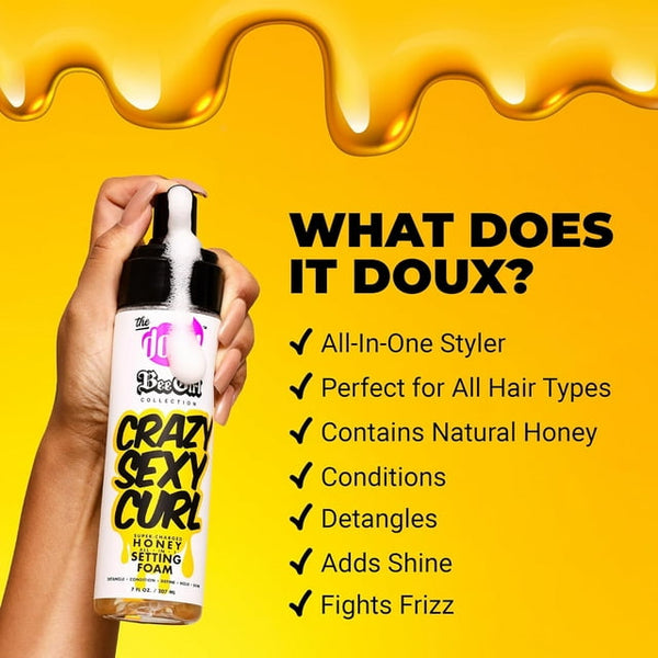 The Doux - Bee Girl Crazy Sexy Curl Honey Setting Mousse
