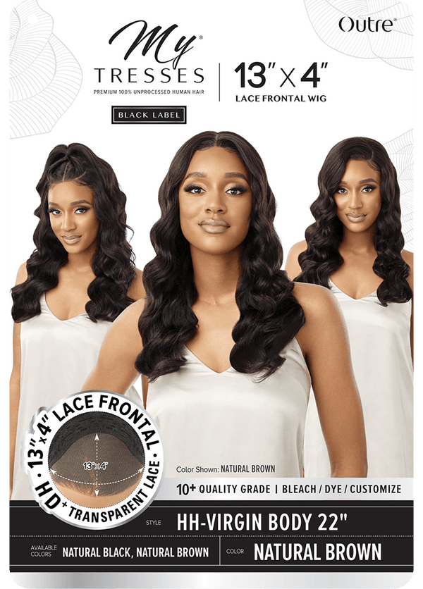 OUTRE - MYTRESSES BLACK-LACE FRONTAL WIG 13X4 HH-VIRGIN BODY (HUMAN)