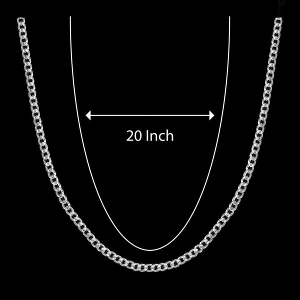 GNS - Silver Chain Necklace (KN0013S)