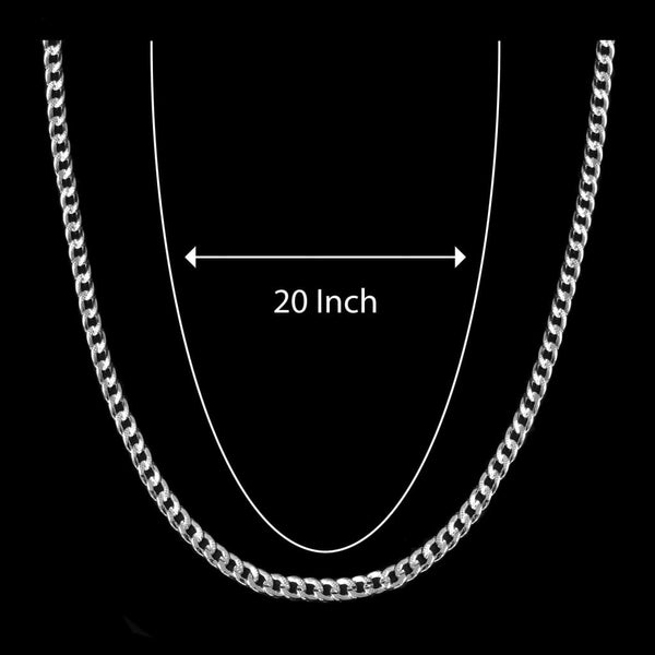 GNS - Silver Chain Necklace (KN0014S)