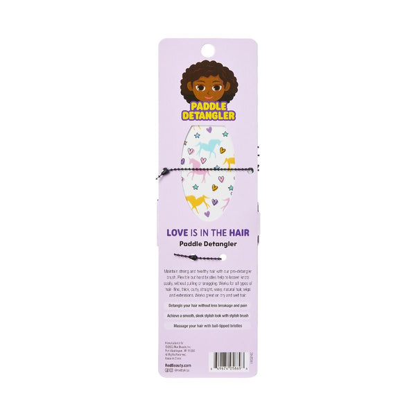 KISS - RED DESIGNED PADDLE BRUSH UNICORN