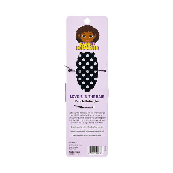 KISS - RED DESIGNED PADDLE BRUSH POLKA DOTS
