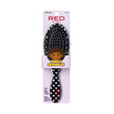 KISS - RED DESIGNED PADDLE BRUSH POLKA DOTS