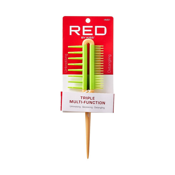 KISS - RED PROFESSIONAL TRIPLE MULTI FUNCTION BRUSH