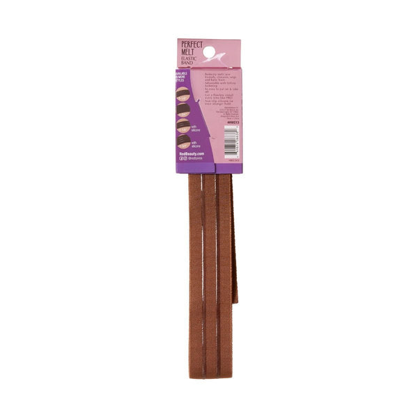 KISS - RED PM ELASTIC WIGBAND REG 2SIL DK BROWN