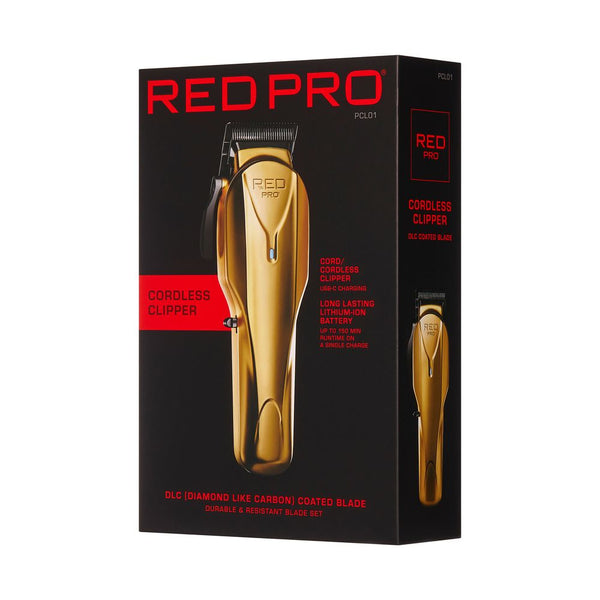 KISS - RED PRO CORDLESS CLIPPER MATT GOLD