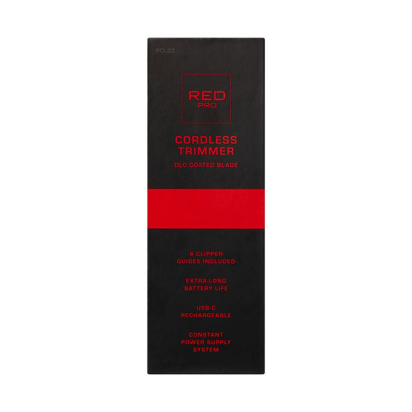 KISS - RED PRO CORDLESS CLIPPER MATT BLACK
