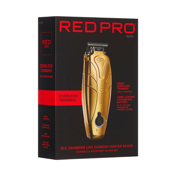 KISS - RED PRO CORDLESS TRIMMER MATT GOLD
