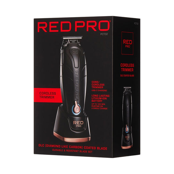 KISS - RED PRO CORDLESS TRIMMER MATT BLACK