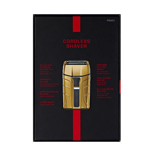 KISS - RED PRO CORDLESS SHAVER MATT GOLD