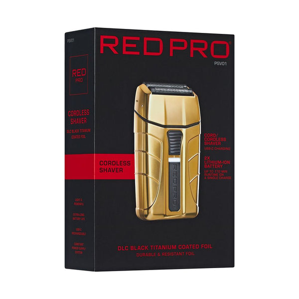KISS - RED PRO CORDLESS SHAVER MATT GOLD