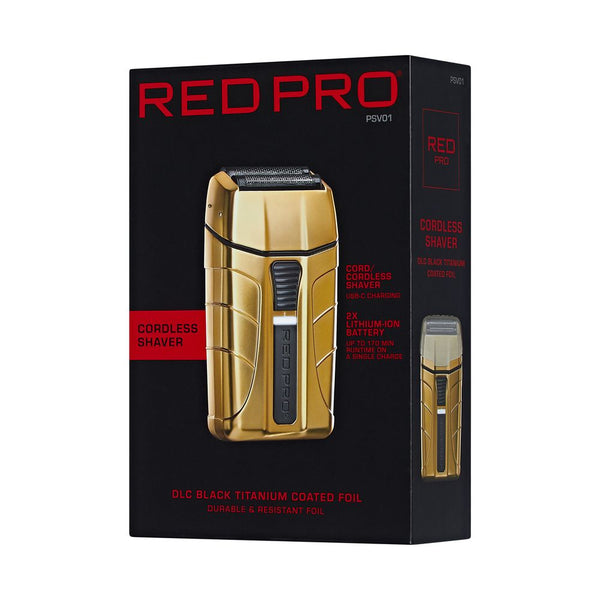 KISS - RED PRO CORDLESS SHAVER MATT GOLD