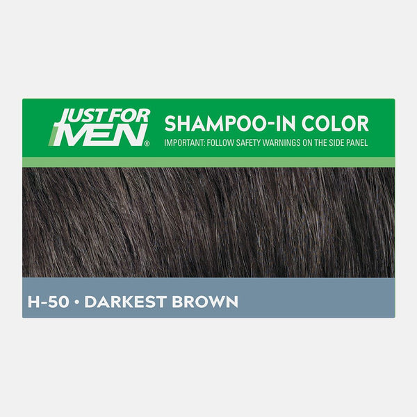 JUST FOR MEN - SHAMPOO-IN COLOR H-50 DARKEST BROWN