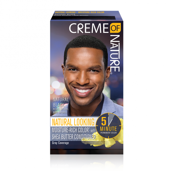 Creme Of Nature - Men Natural Looking Moisture Rich Hair Color NATURAL BLACK
