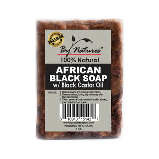 By Natures - African Black Soap w/ Black Castor Oil