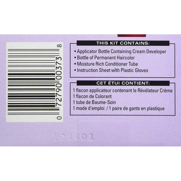 SoftSheen Carson - Dark & Lovely Fade Resist Permanent Hair Dye Kit #382 (MIDNIGHT BLUE)