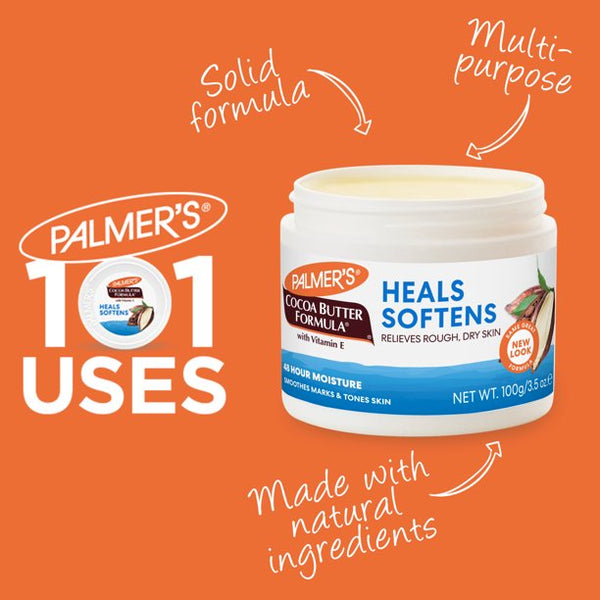PALMER'S - Cocoa Butter Daily Skin Therapy Heals Softens Solid Lotion Jar
