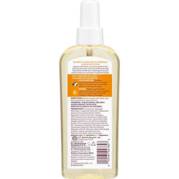 PALMER'S - Cocoa Butter Formula Length Retention Hair + Scalp Oil