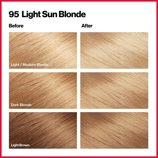 REVLON - COLORSILK Beautiful Color Permanent Hair Dye Kit 95 LIGHT SUN BLONDE