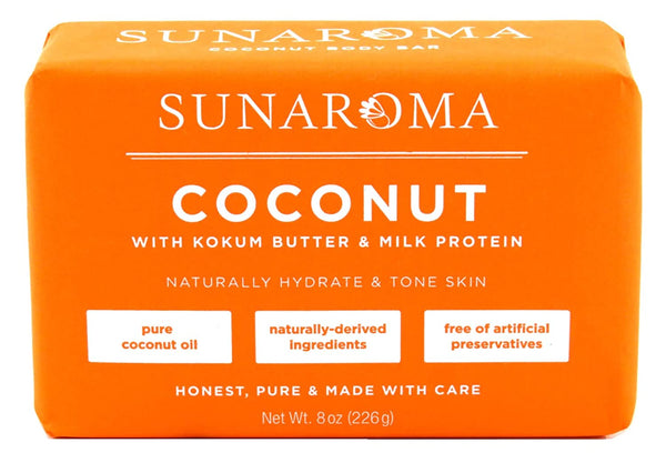 SUNAROMA - Coconut Moisturizing Body Bar